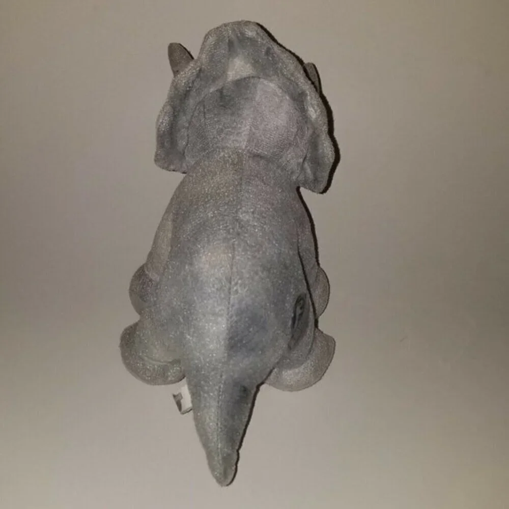 3 Jurassic World Gray Dinosaurs Plush Lot Triceratops T-Rex Blue Stuffed Toys